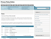 Tablet Screenshot of privacypolicyonline.com